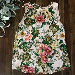 LOFT Pink Floral Shirt